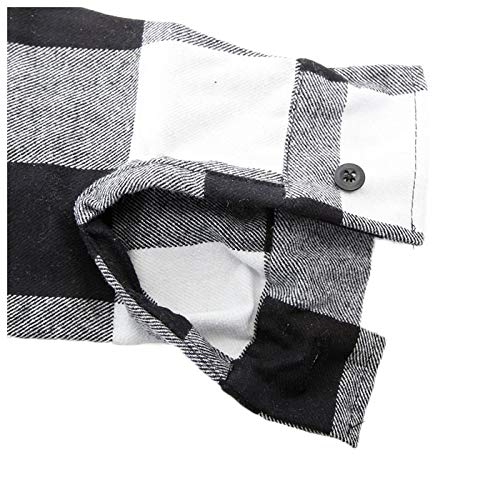 Men's Brawny Flannel Button-Down Shirt - Soft & Durable Plaid Long Sleeve Shirt for Casual Wear, Outdoor Activities & Work