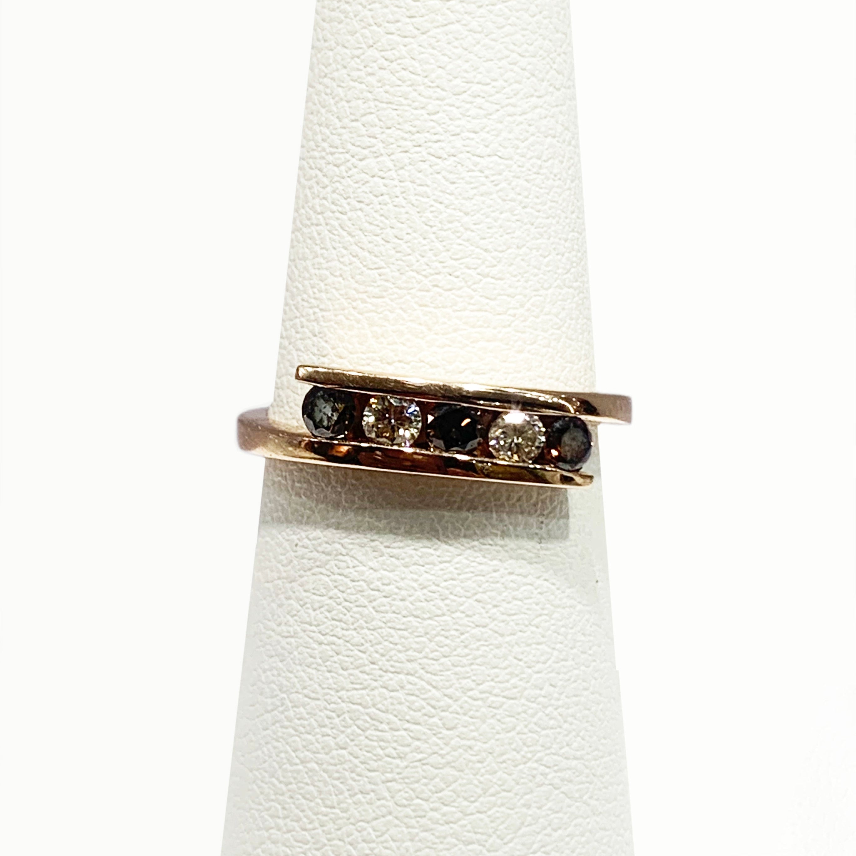 14K Rose Gold Brown Diamond Ring for Women - Elegant Solitaire Engagement & Wedding Band - Perfect for Proposals, Anniversaries, and Special Occasions