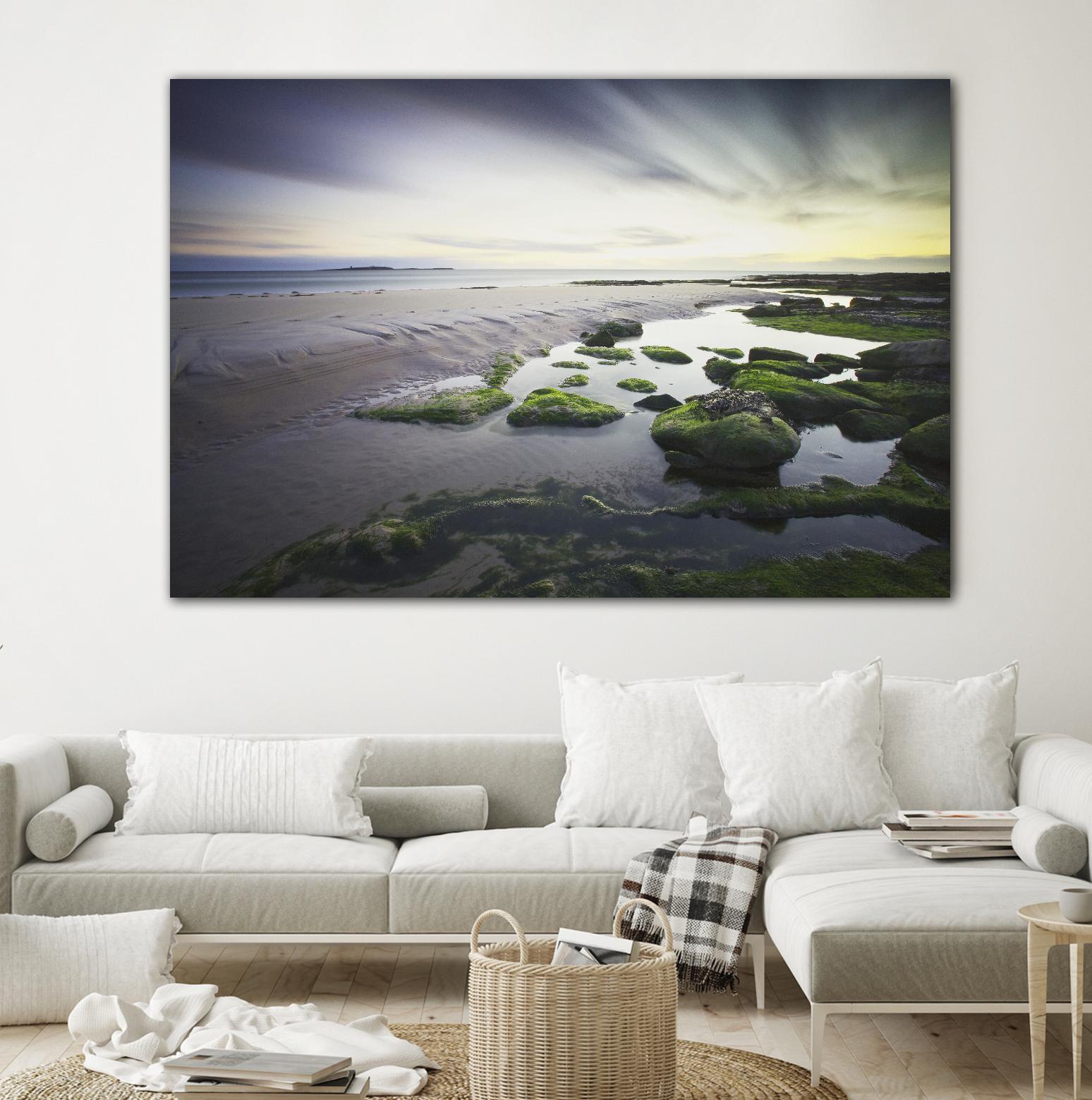 Cooper Dawn Over Seahouses Beach - Stunning Coastal Wall Art for Home & Office Decor | Perfect for Living Rooms, Bedrooms & Beach House Interiors