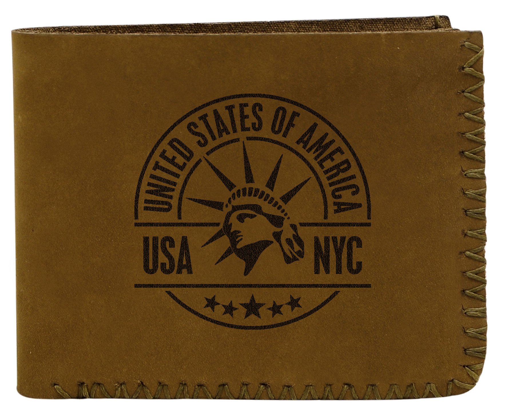 Genuine Handmade Pull-Up Leather Wallet for Men - Durable & Stylish Natural Leather Billfold - Perfect for Everyday Use, Travel & Gifts