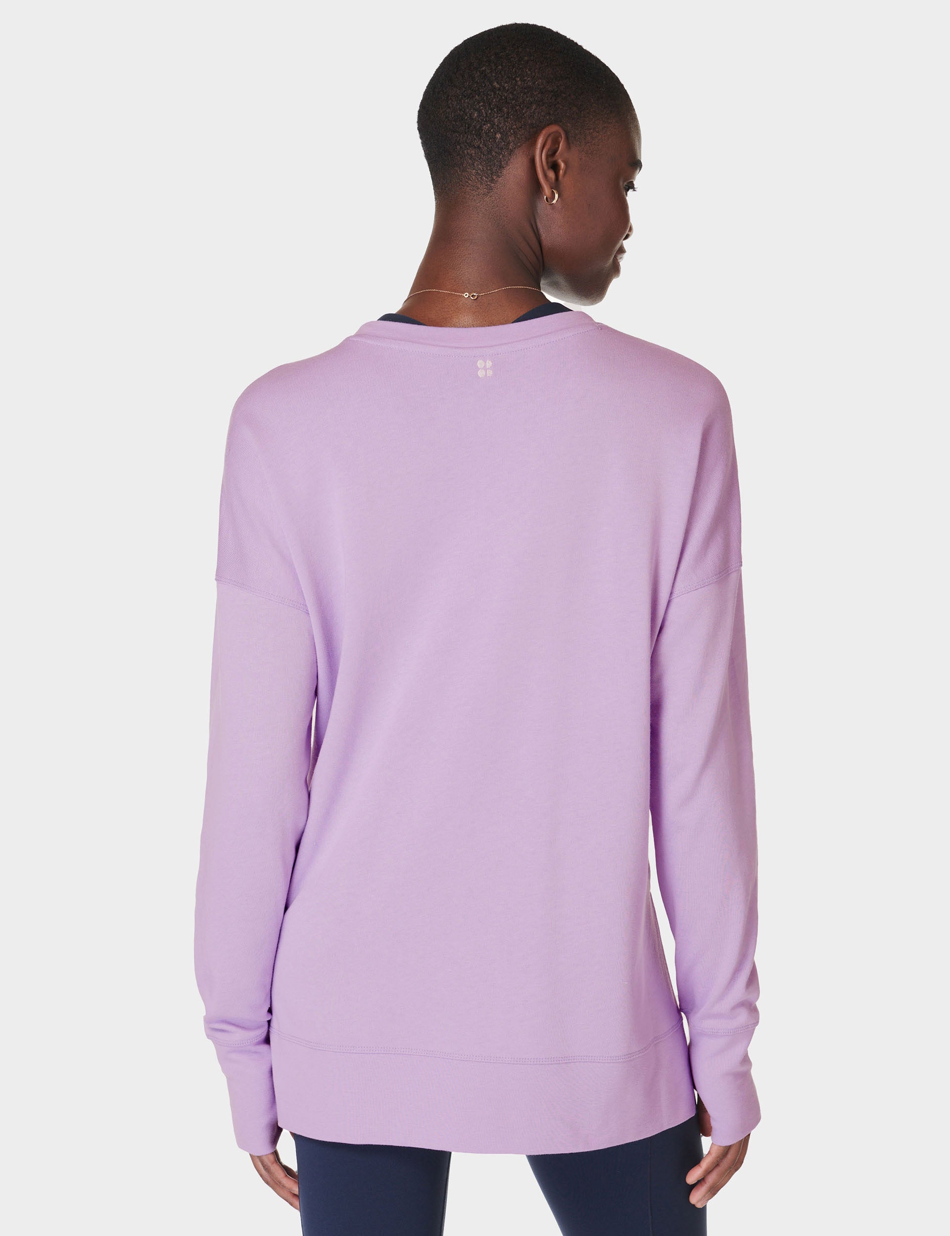 After Class Longline Sweatshirt for Women - Trendy Oversized Pullover Hoodie in Prism Purple | Perfect for Casual Wear, Loungewear & Street Style Fashion