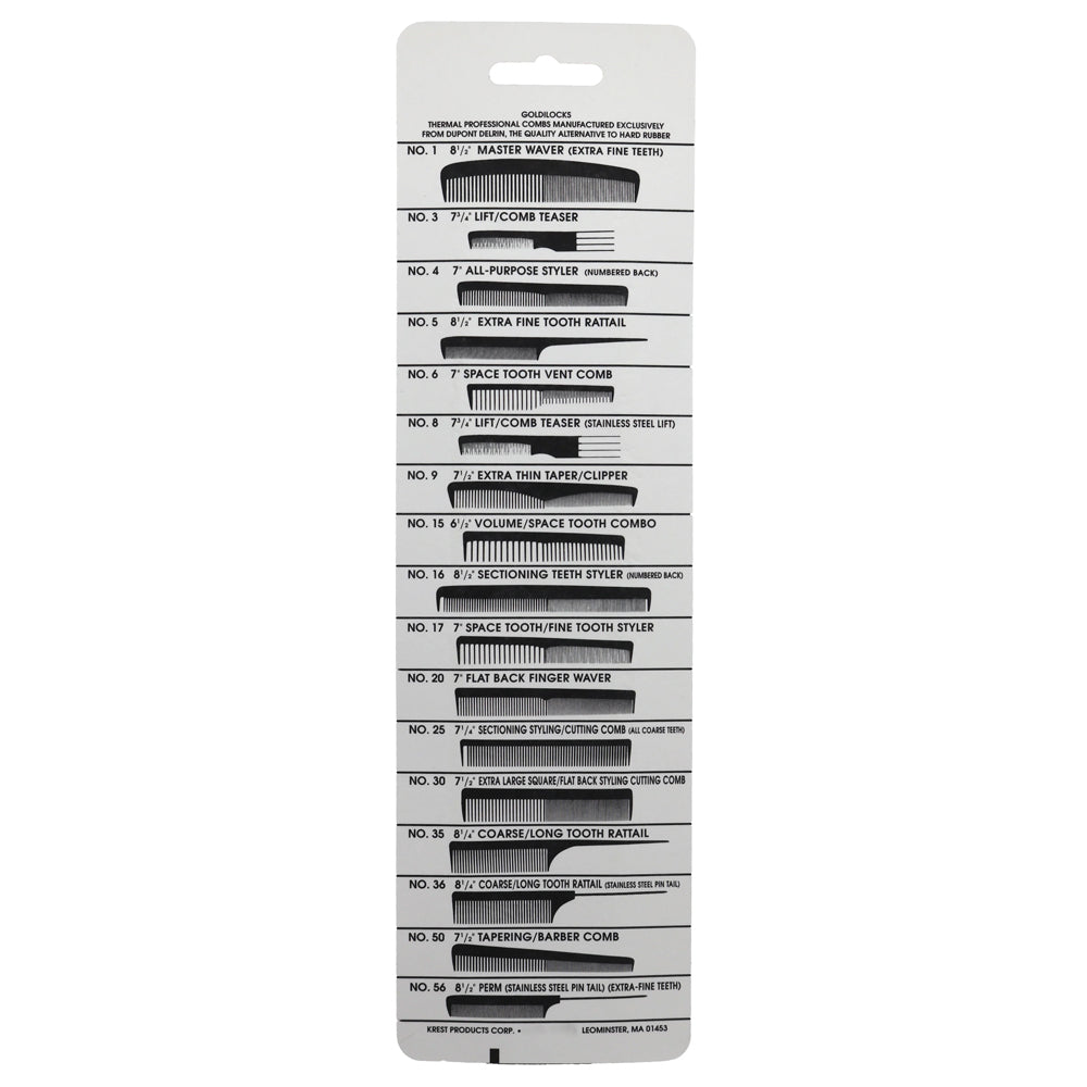 Krest Goldilocks G6 7-Inch Heat Resistant Space Tooth Comb for Volume Wigs & Natural Hair - 1 Piece - Perfect for Styling, Detangling & Creating Volume at Home or Salon