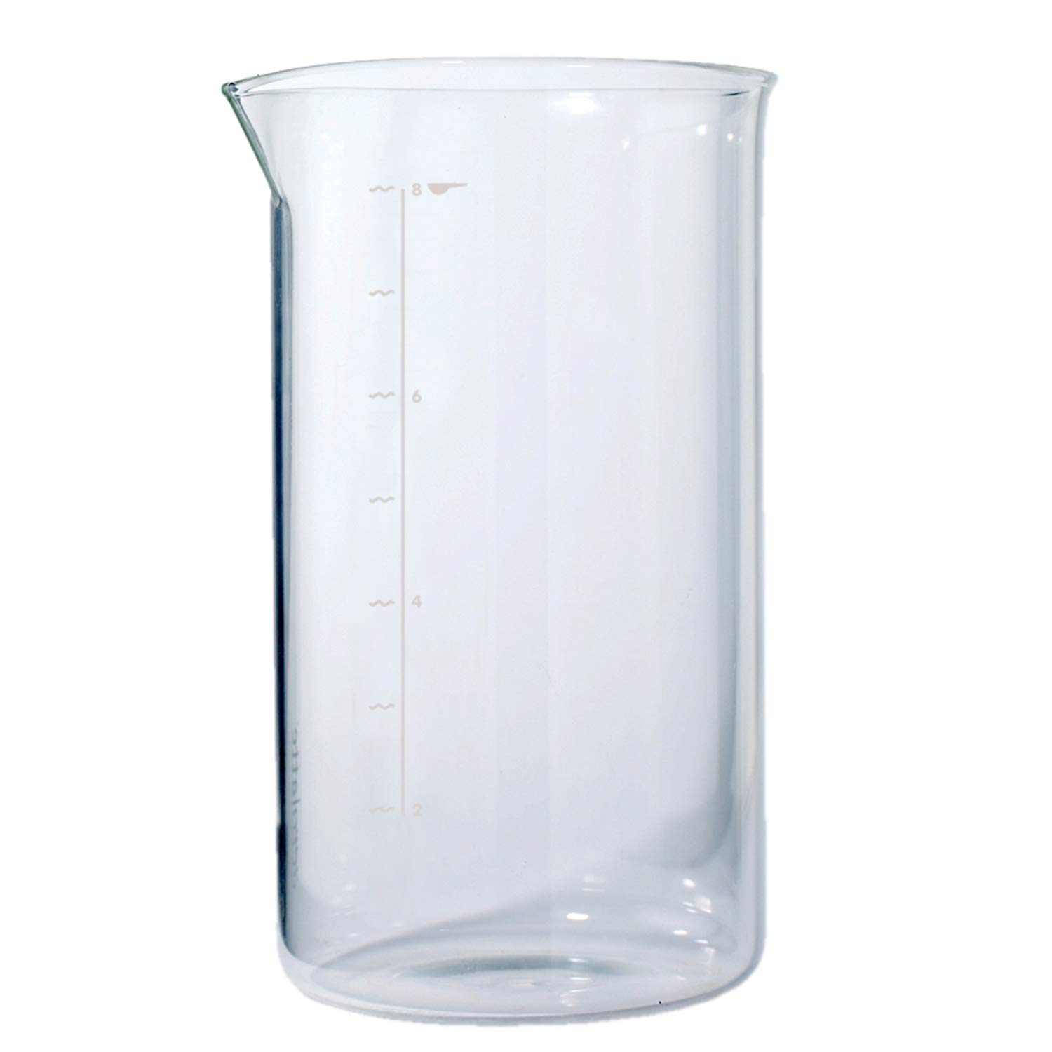 Aerolatte Universal Borosilicate Glass Replacement Carafe for French Press Coffee Maker - 8 Cup (34 oz, 1000ml) Capacity - Durable & Heat Resistant - Perfect for Home, Office & Camping Coffee Brewing