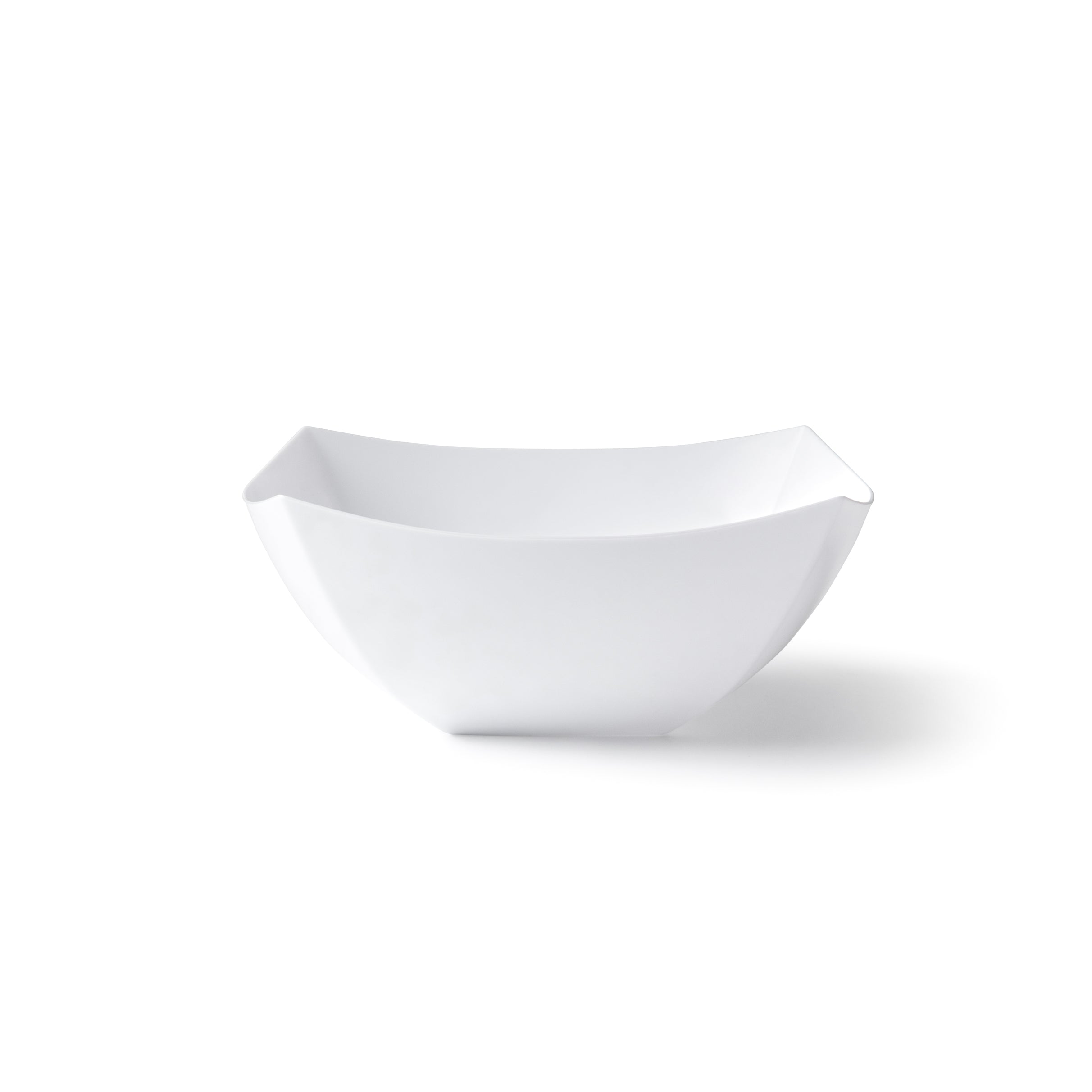 4-Pack Square Fancy White Serving Bowls - Elegant Porcelain Dishware for Salads, Desserts, Parties & Home Decor | Durable & Stylish Kitchenware