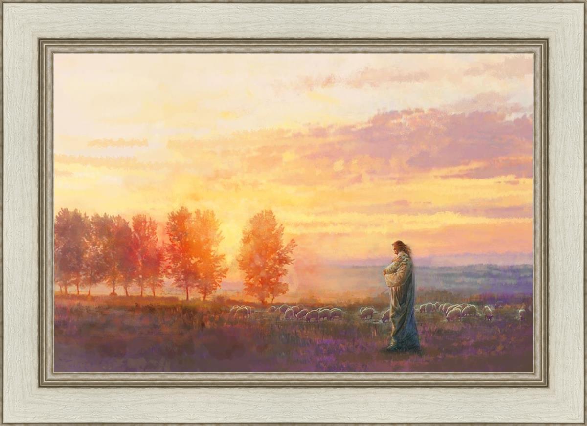 Eventide By Yongsung Kim - Premium Christian Wall Art for Home & Church Decor | Inspirational Bible Verse Canvas Painting | Perfect for Living Room, Bedroom & Worship Spaces
