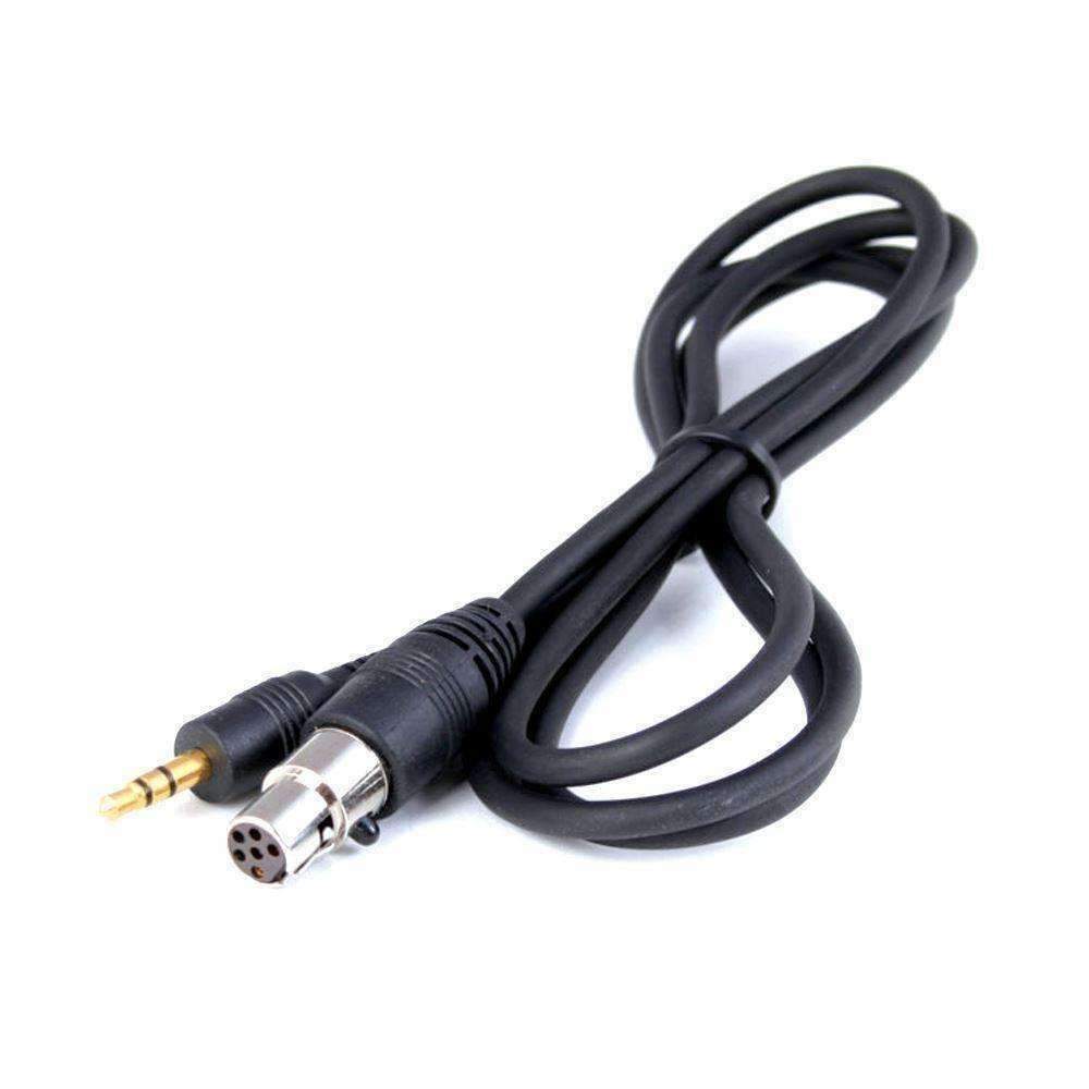 6 Foot 3.5mm Male to 6 Pin Intercom Aux Cable - Premium Audio Connector for Aviation Headsets, Motorola Radios & Communication Devices - Perfect for Pilots, Truckers & Two-Way Radio Systems
