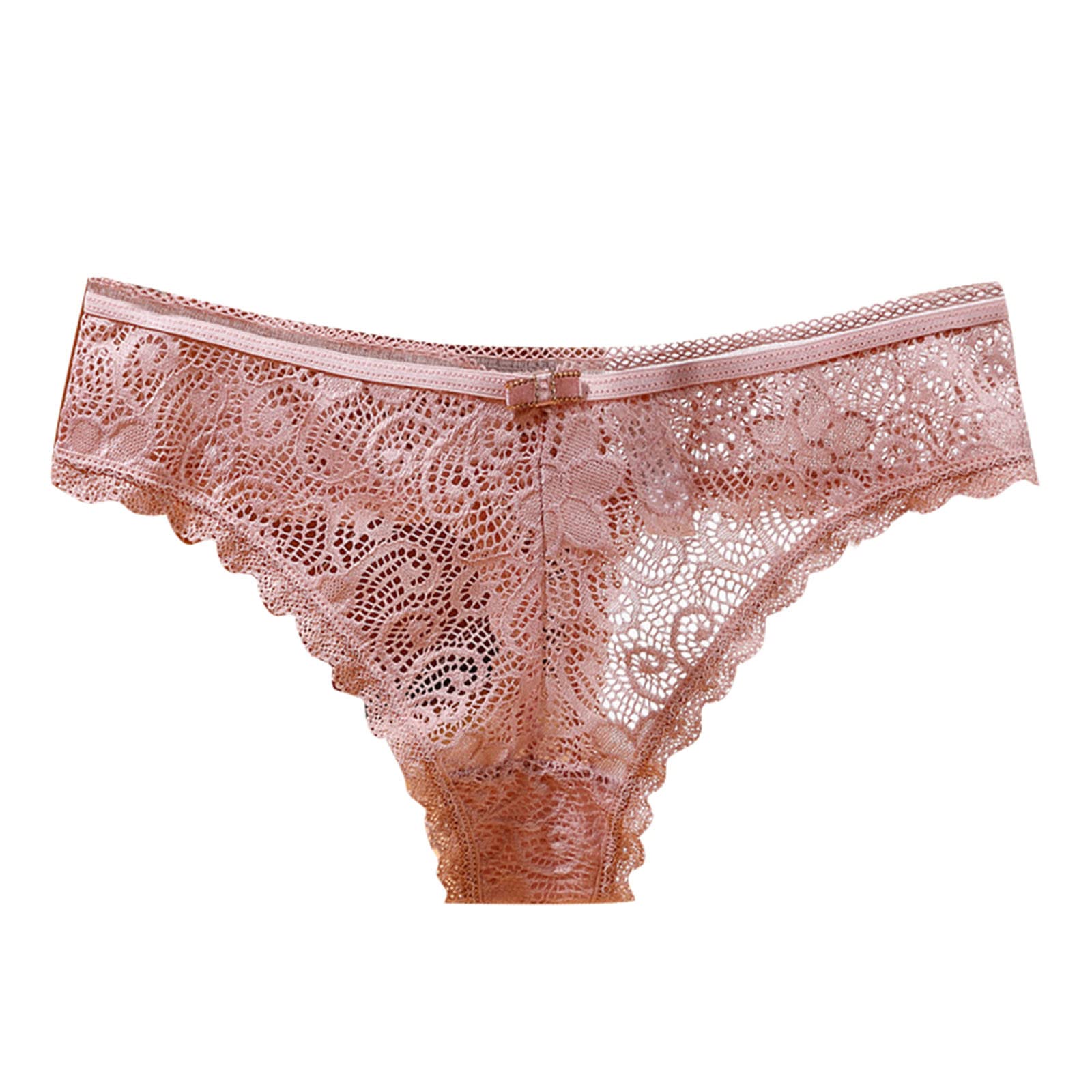 Sexy Lace Trim Women's Panties - Low Rise Thong & Briefs for Comfort & Style | Perfect for Date Night, Lingerie Gift & Everyday Wear