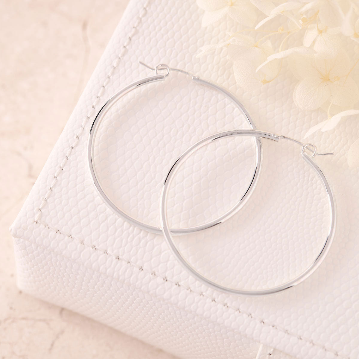 Large Hoop Earrings for Women - 18K Gold Plated Sleepers - Perfect for Everyday Wear, Gifts & Special Occasions