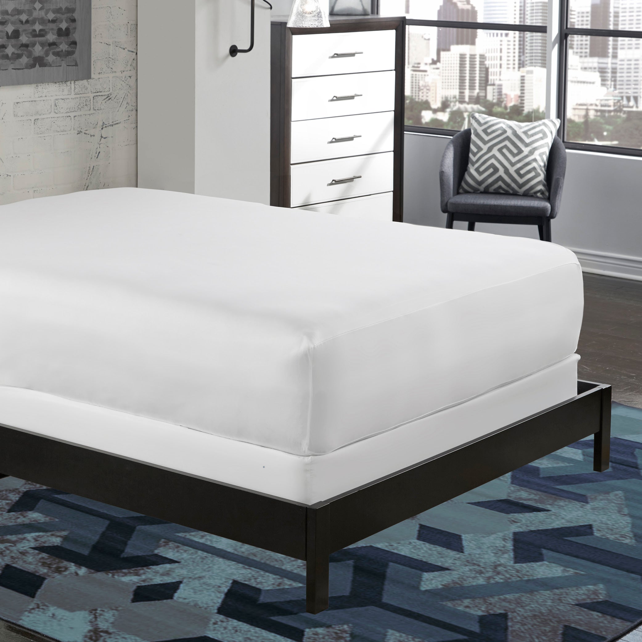 PureCare Cooling 5-Sided Mattress Protector - Waterproof, Hypoallergenic, Breathable Cover for Allergy Relief & Temperature Regulation - Perfect for Hot Sleepers & Bedwetting Protection