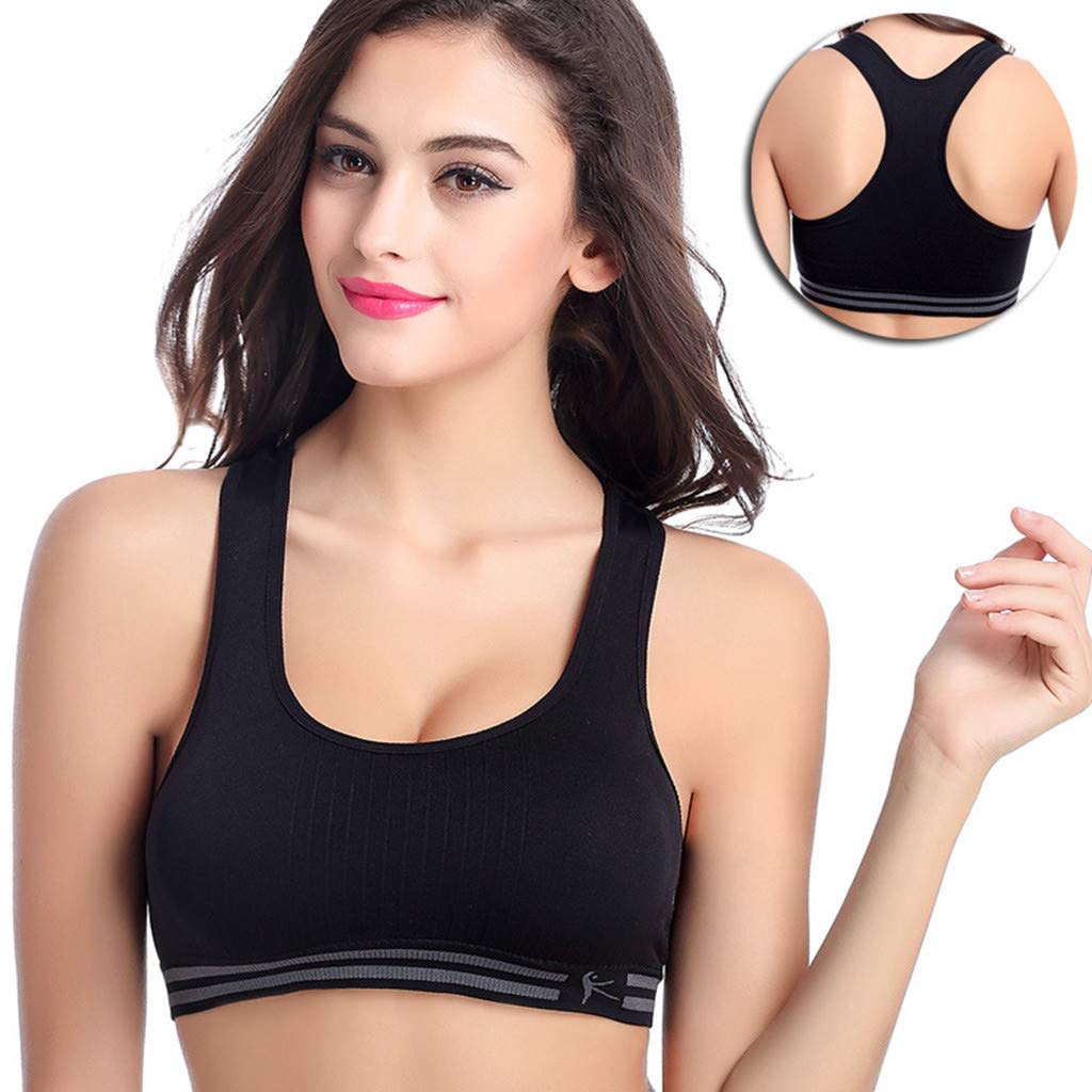 Women's Seamless Padded Sports Bra & Yoga Tank Top - Breathable Workout Top for Gym, Fitness, Running & Yoga | Comfortable Stretch Activewear for Women