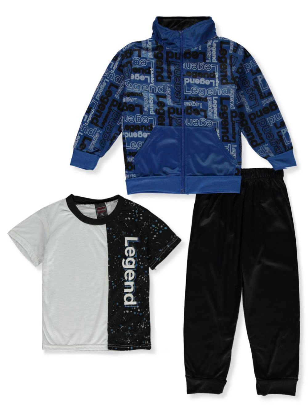 Quad Seven Boys' 3-Piece Jogger Set - Casual Play & School Outfit