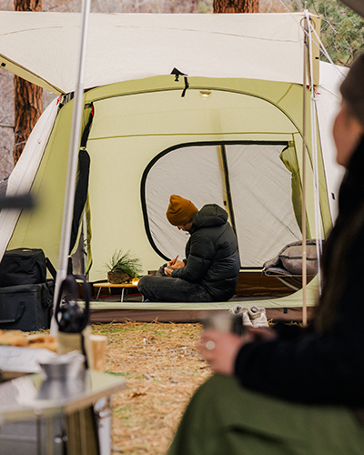 Alpha Breeze & Takibi Tarp Hexa Set - Waterproof Camping Shelter for Outdoor Adventures, Hiking, and Backpacking