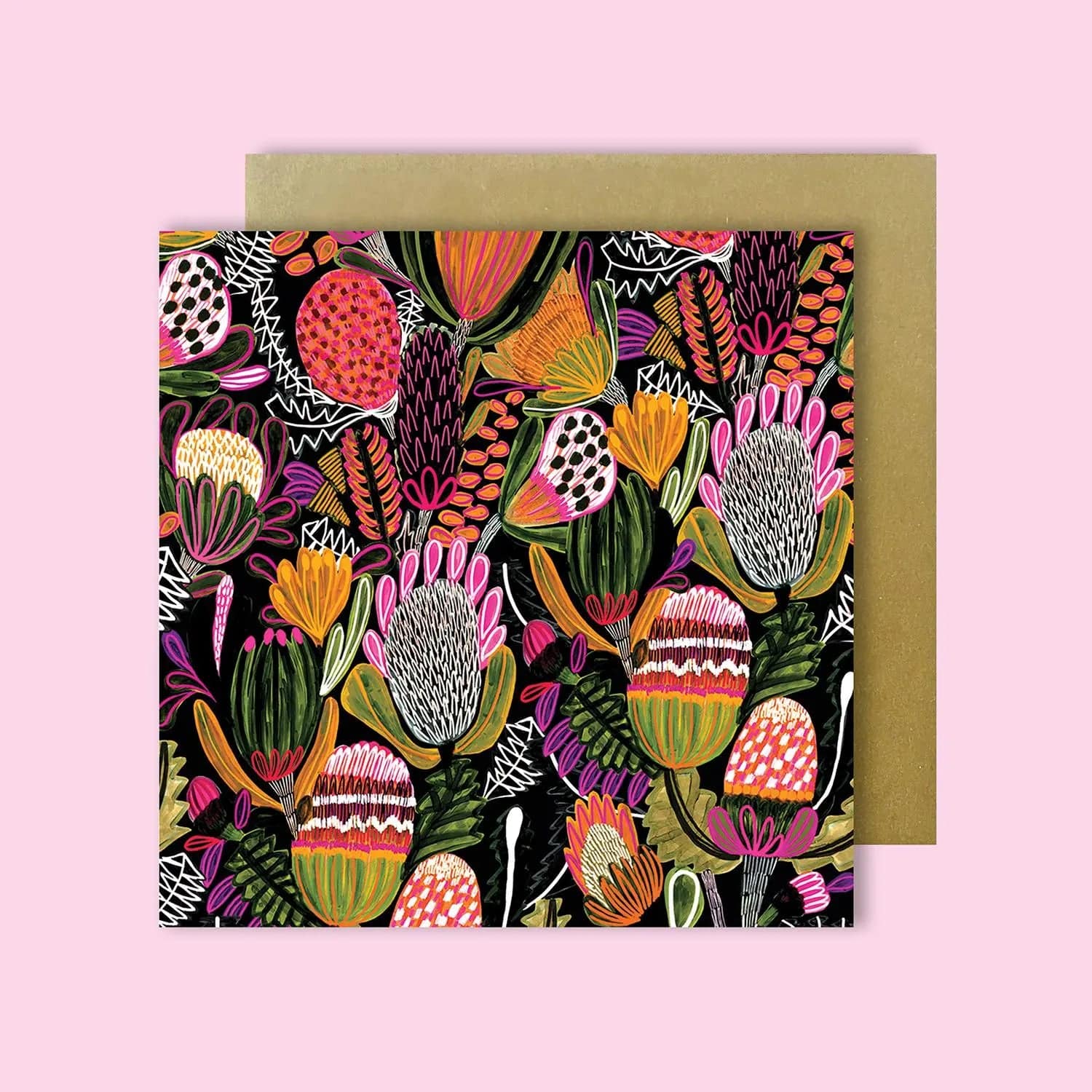 Australiana Botanica Set of 4 Australian Greeting Cards with Native Flora Designs - Perfect for Birthdays, Thank You Notes & Home Decor