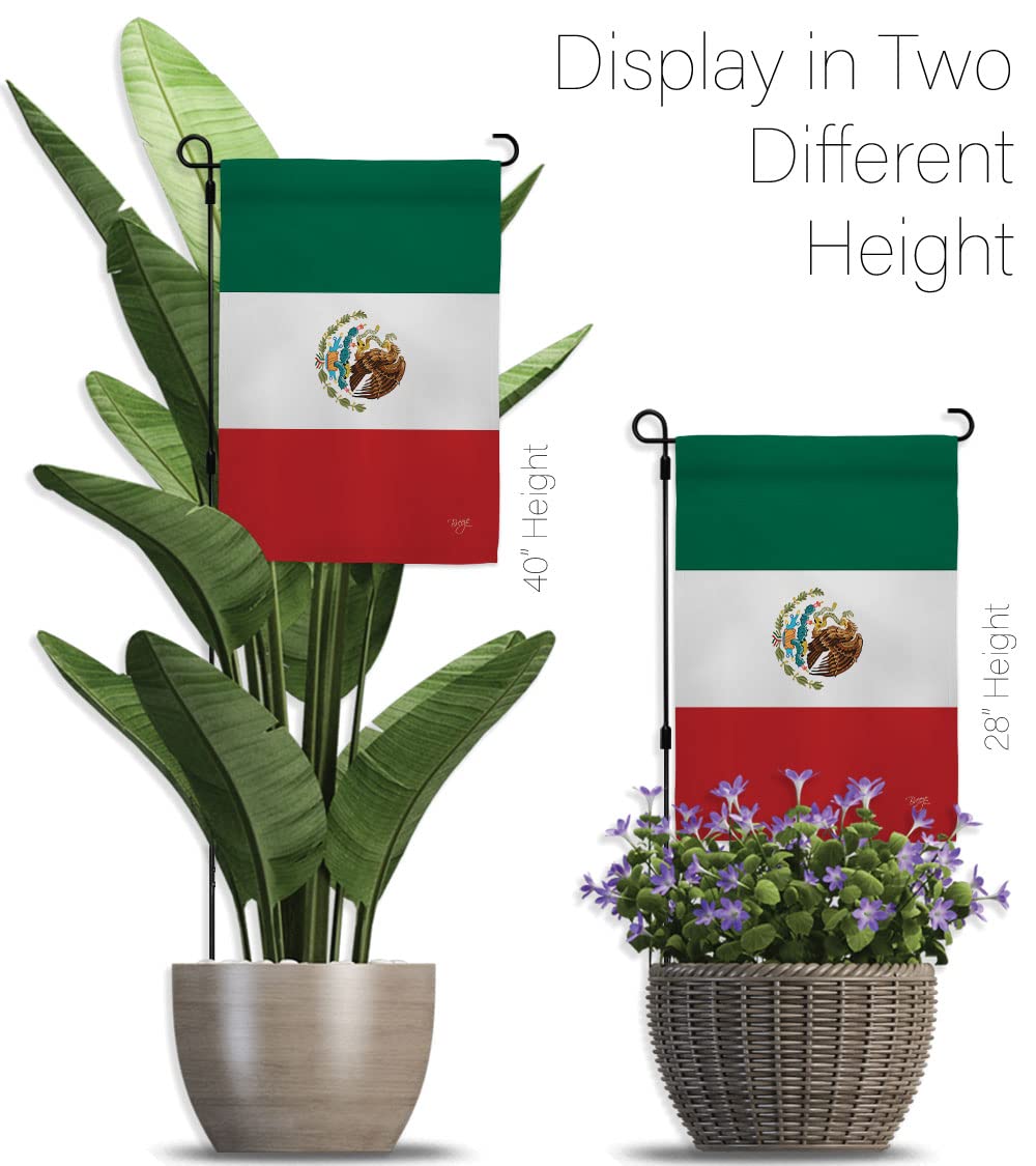 Mexico Garden Flag Set with Stand - Double-Sided Yard Decor Gift for Home