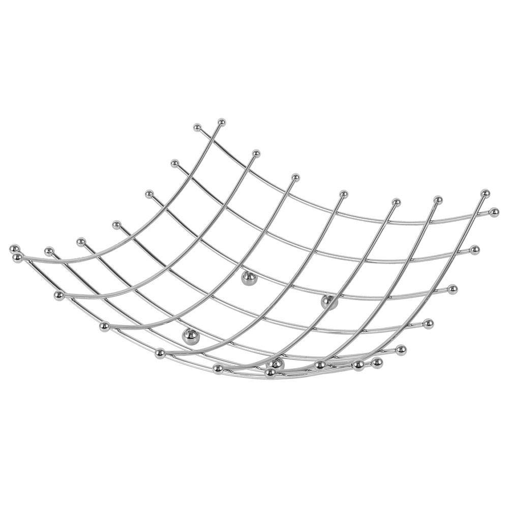 Stainless Steel Fruit Basket with Hollow-Out Design - Durable & Stylish Kitchen Organizer for Fruits, Vegetables - Perfect for Home, Office & Hotel Use