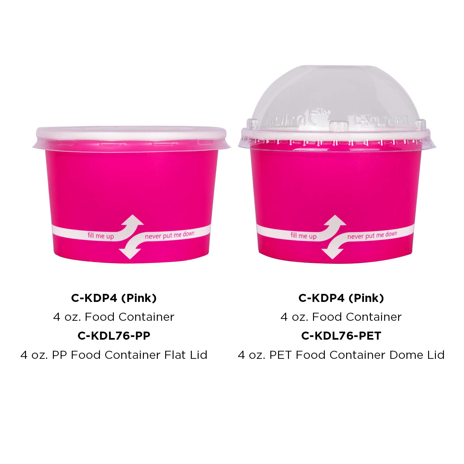 4oz (1000 Count) Pink Paper Ice Cream Cups - Disposable Hot & Cold Food Containers for Ice Cream, Gelato, Yogurt, Snacks - Perfect for Parties, Dessert Shops, and Home Use