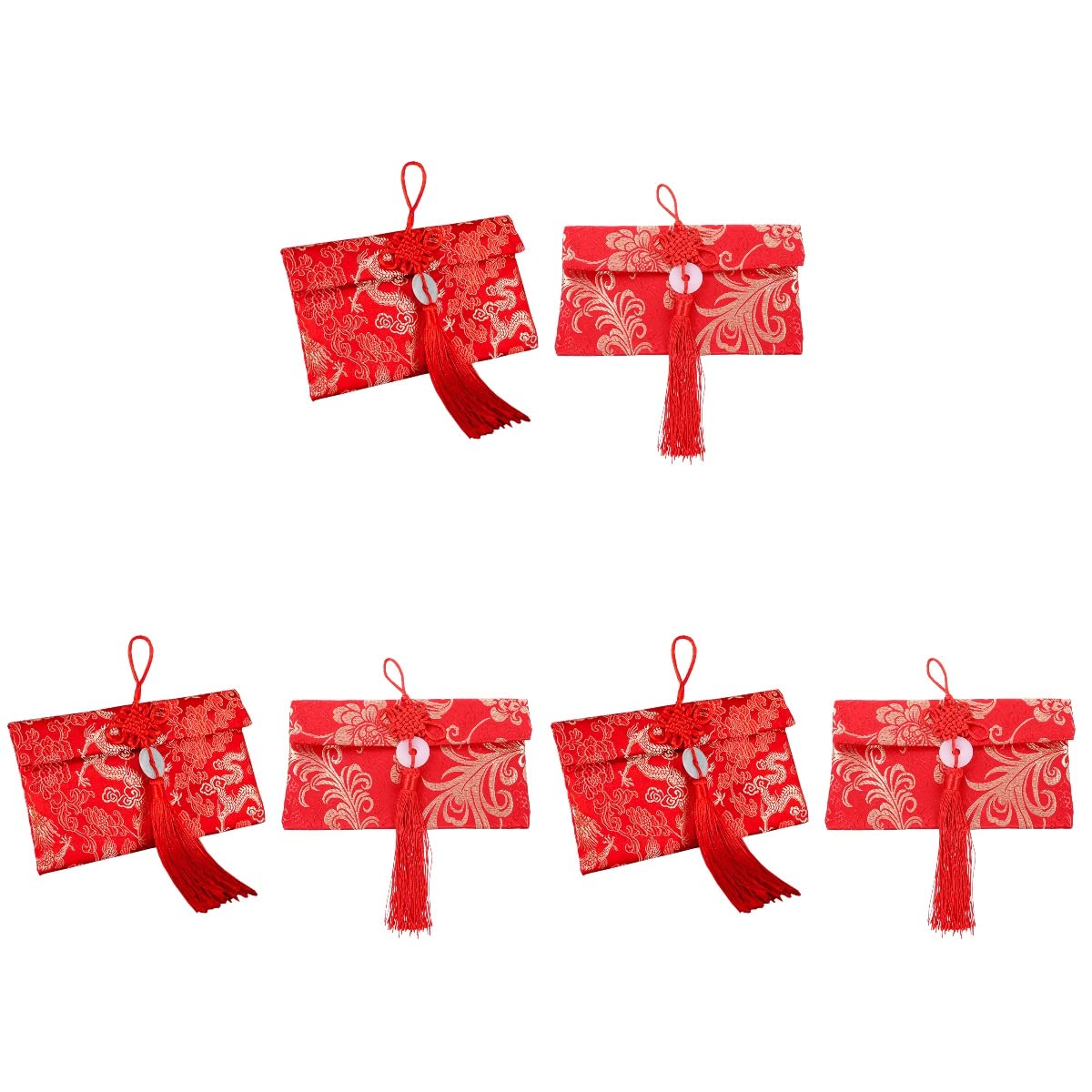 SOIMISS 6-Piece Chinese New Year Red Envelopes Set - Lucky Money Packets for Gifts, Weddings & Celebrations - Festive Gift Money Bags for Lunar New Year, Birthday & Special Occasions