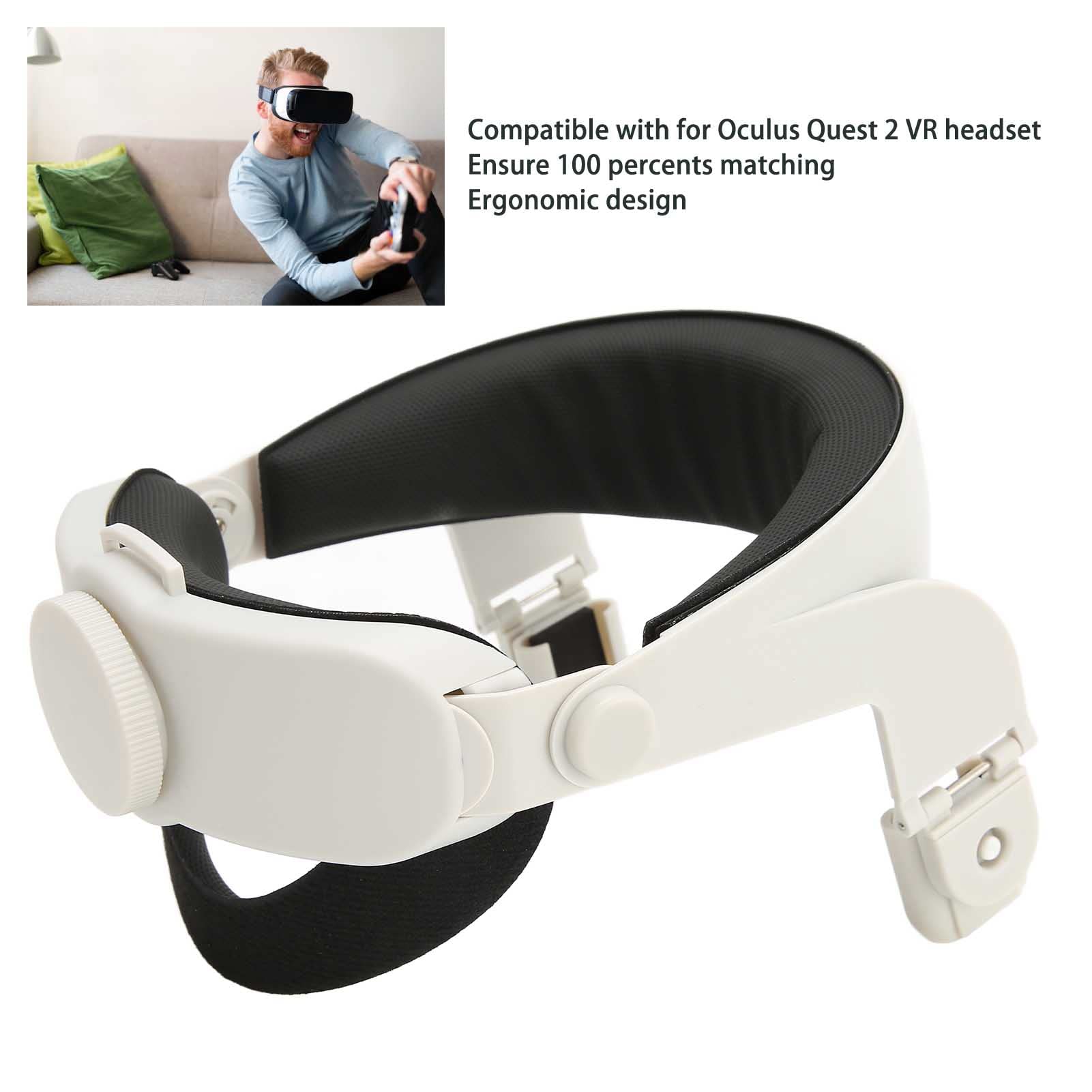 Tyenaza VR Head Strap for Oculus Quest 2 - Comfortable ABS Headband Reduces Face & Head Pressure - Perfect for Gaming, VR Movies & Extended Play Sessions