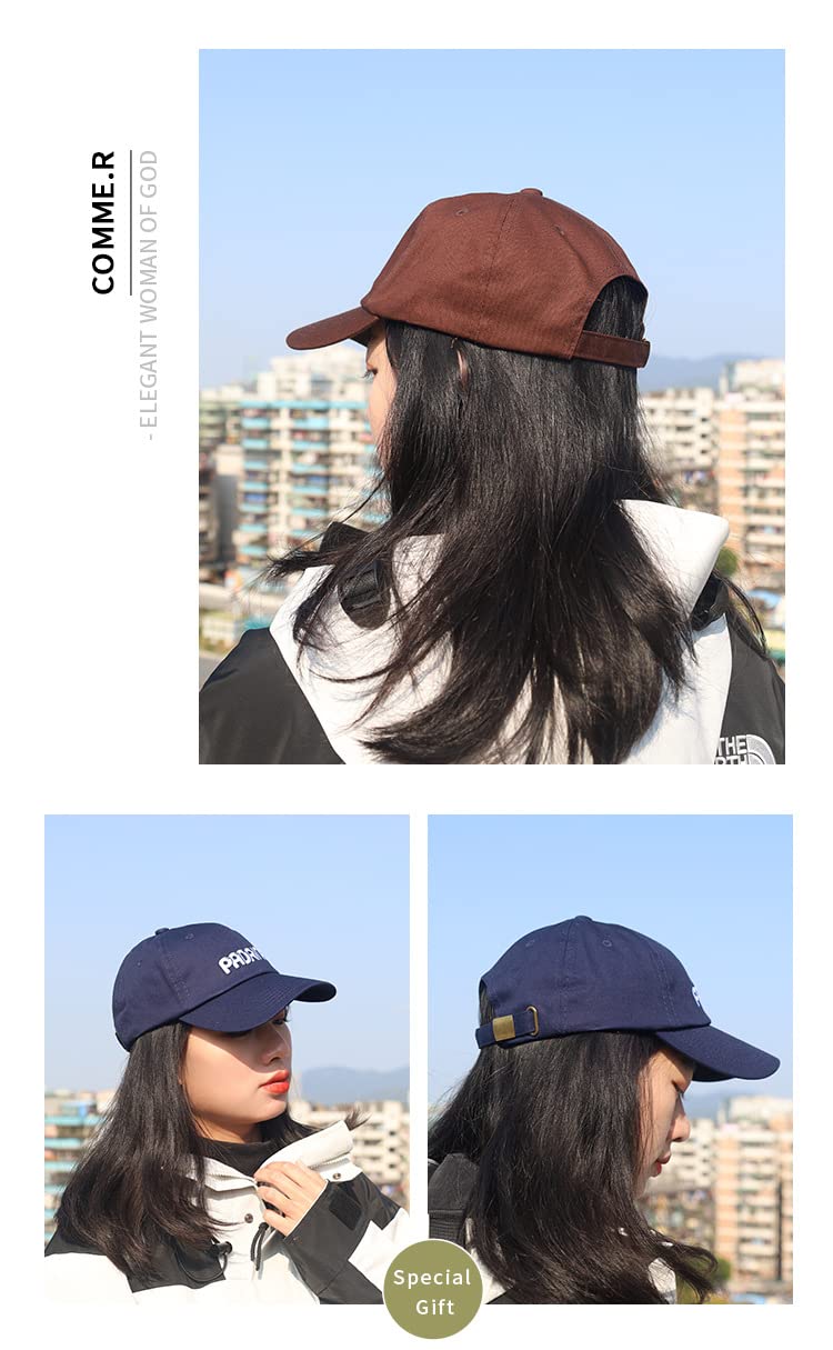 Stylish Cotton Baseball Caps for Women & Men - Adjustable Dad Hats & Trucker Hats - Perfect for Outdoor Sports, Casual Wear & Sun Protection