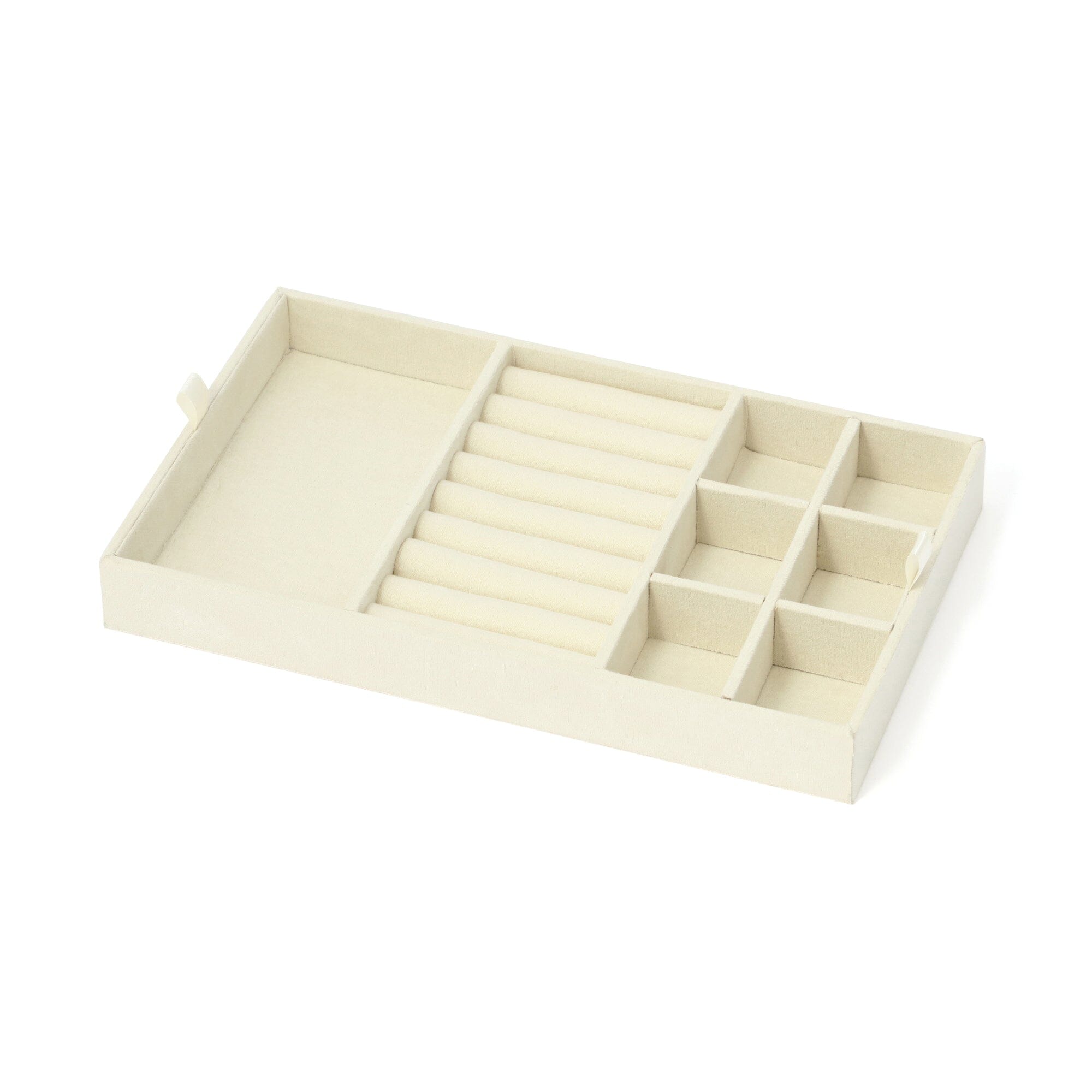 Elegant Large Grey Lacquer Stripe Jewelry Box - Perfect for Organizing Necklaces, Rings & Earrings - Ideal for Bedroom, Dresser & Travel