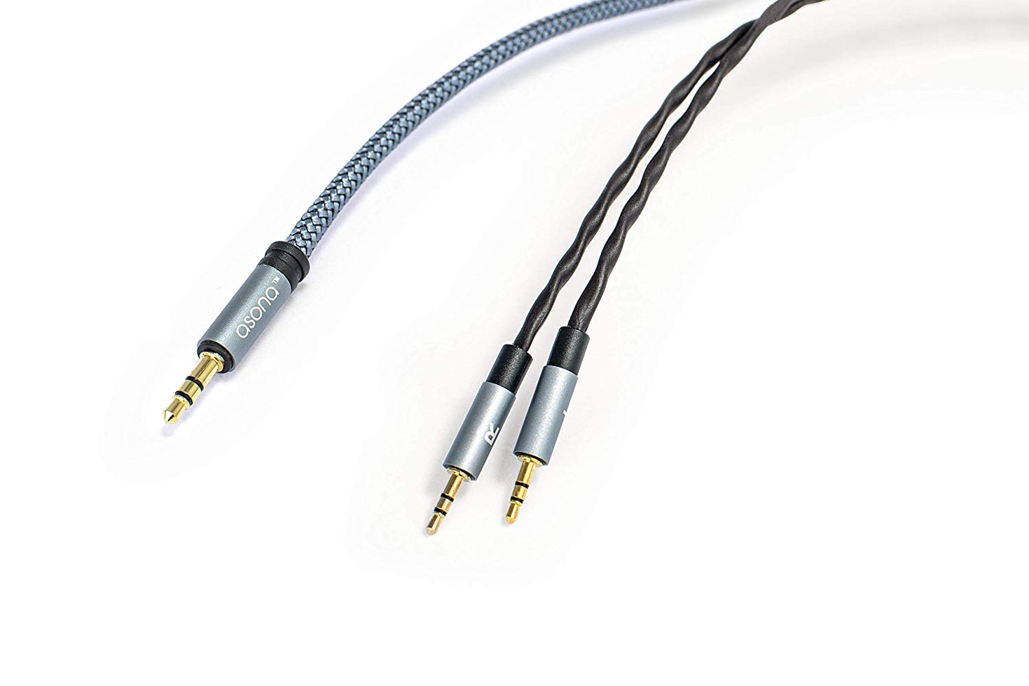 Asona Dual 2.5mm to 3.5mm Stereo Audio Headphone Cable - High Quality Aux Cord for Headphones, Speakers, Home Theater & Car Audio Systems