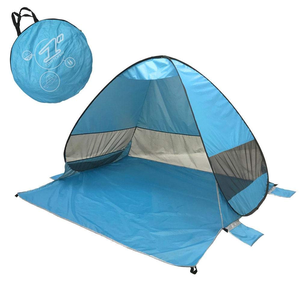 2 Person Pop Up Camping Tent - Instant Setup Double Layer Tent with Storage Porch | Lightweight Portable Shelter for Backpacking, Hiking, Beach & Outdoor Festivals