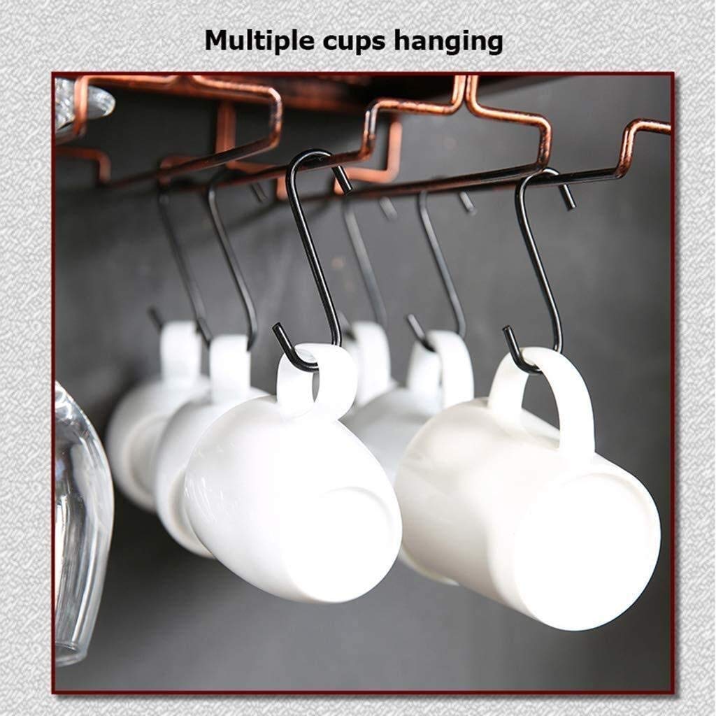 Vintage Wall Wine Rack - Black 80x35cm for Bar & Glass Storage