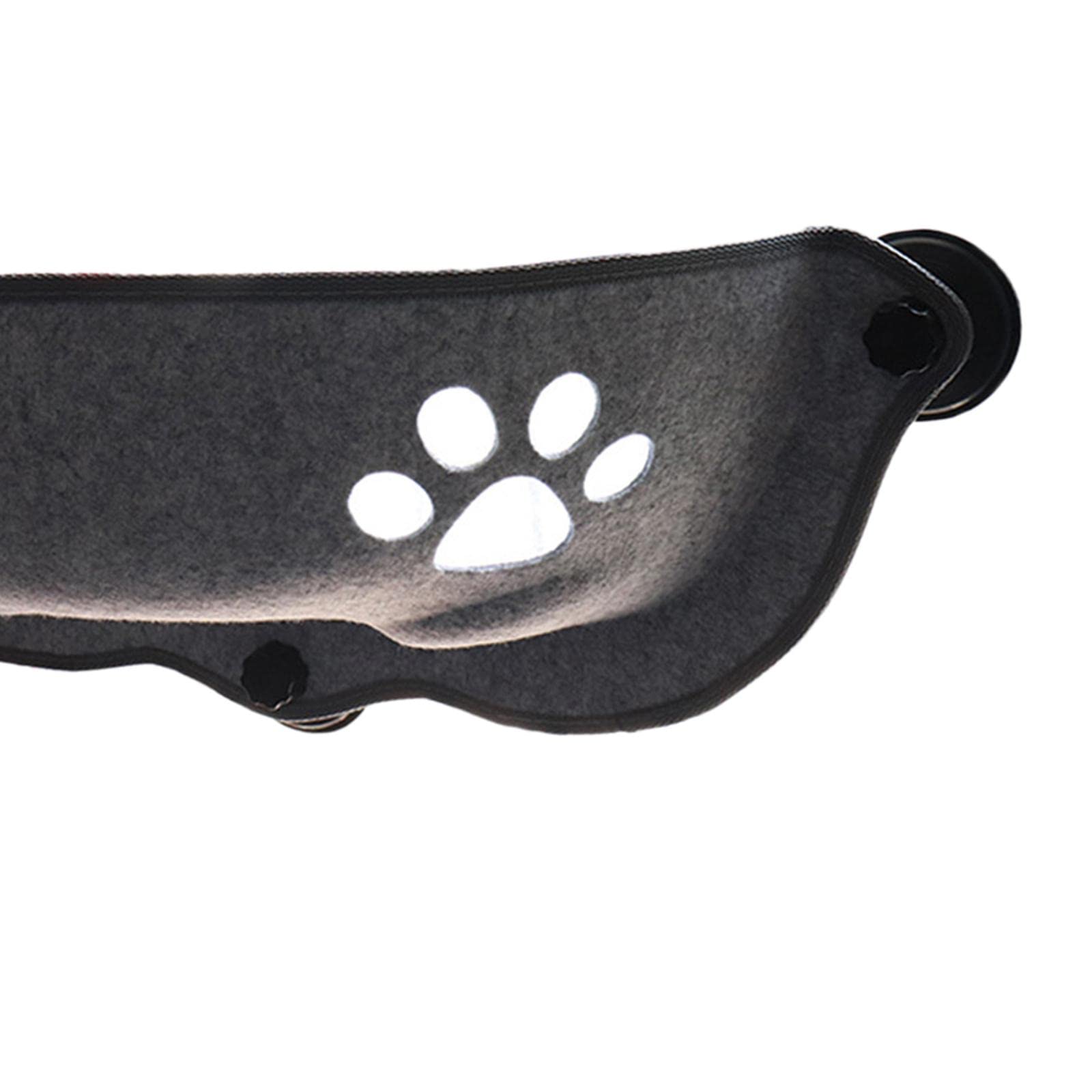 Premium Cat Window Hammock with Strong Suction Cups - Cozy Perch Bed for Cats to Lounge, Sunbathe & Relax - Perfect for Apartments & Sunny Windows - Gray Pet Furniture for Indoor Cats