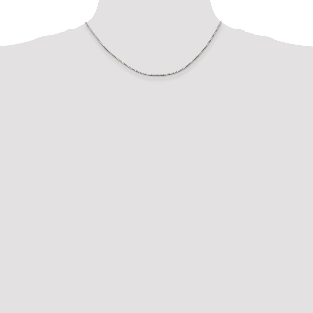 Premium 925 Sterling Silver 1.4mm Box Chain Necklace with Secure Lobster Clasp - Elegant Jewelry for Women, Perfect for Everyday Wear, Gifts & Special Occasions