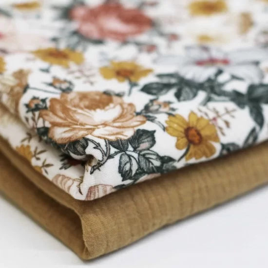 English Garden Ecru Gauze Fabric - Lightweight & Breathable for Dresses, Curtains & DIY Crafts | Perfect for Summer Clothing & Home Decor