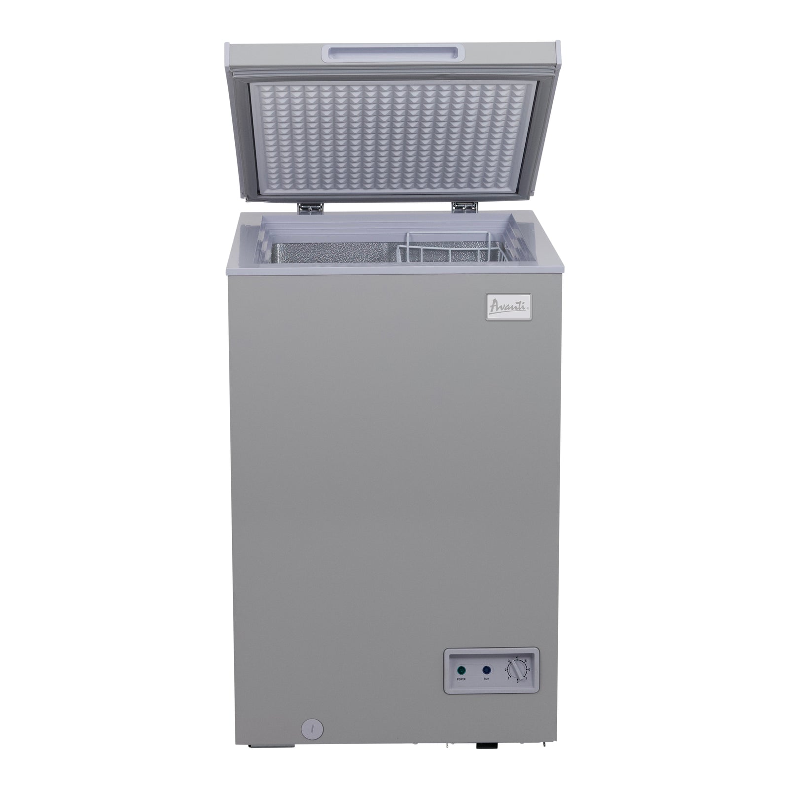Avanti CF35F2G 3.5 Cu. Ft. Platinum Garage Ready Chest Freezer - Perfect for Home, Basement, Garage & Outdoor Use - Energy Efficient Deep Freezer for Frozen Food Storage
