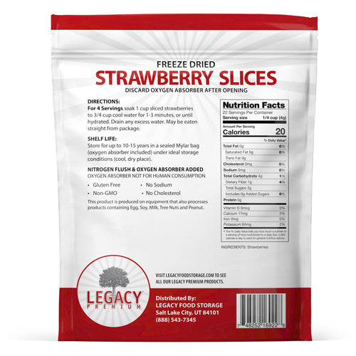 Organic Freeze Dried Strawberries - Non-GMO, No Sugar Added, Gluten-Free Snack for Smoothies, Baking & Healthy Eating