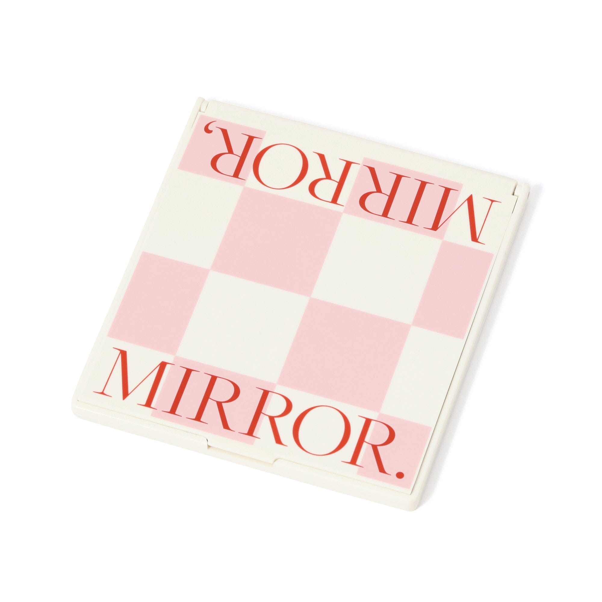 Pink Face Check Mirror - Portable Makeup Mirror with LED Light for Perfect Makeup Application at Home & Travel | Ideal for Vanity, Bathroom, and On-the-Go Touch Ups