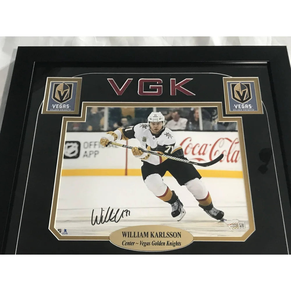 James Neal Karlsson Marchessault Autographed 8x10 Photo - Vegas Golden Knights Framed Memorabilia - Perfect for Sports Collectors, Man Cave Decor, and Hockey Fan Gifts