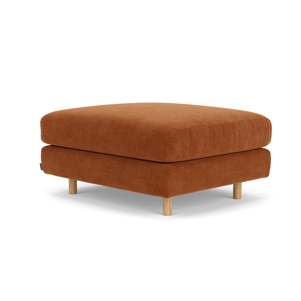 Dylan Fabric Ottoman - Soft and Stylish Footrest, Storage Bench, Living Room Accent Piece - Perfect for Small Spaces, Bedroom, or Lounge Area
