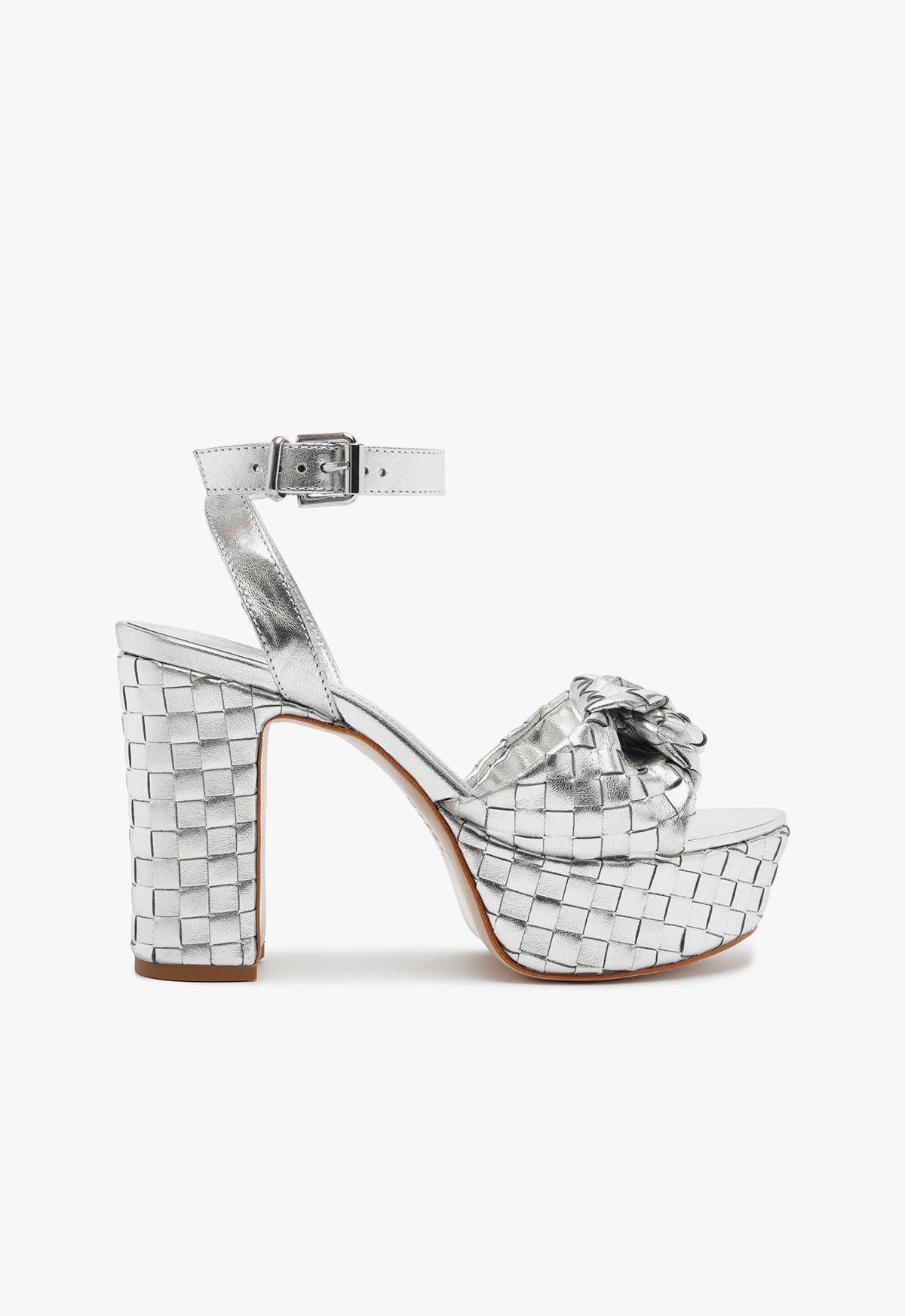 Kareena Knot Platform Sandals for Women - Stylish High Heel Summer Shoes with Ankle Strap | Perfect for Beach, Party, and Casual Outfits