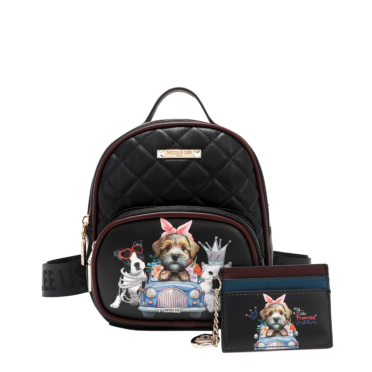 2 Piece Gift Set - Mini Backpack & Card Holder Wallet for Women | Perfect for Travel, Shopping & Daily Use