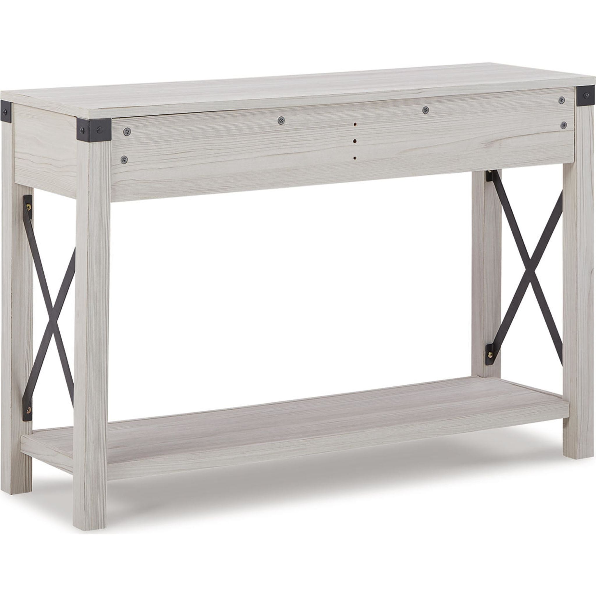 Bayflynn Whitewashed Sofa Table - Modern Console Table for Living Room, Entryway & Hallway - Perfect for Home Decor & Storage