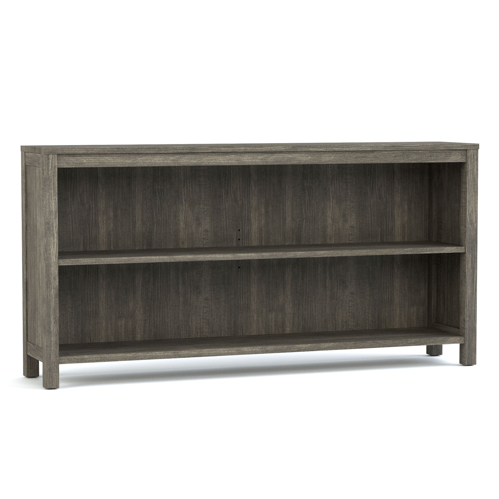 Origins 60 Inch Low Bookcase - Modern Wood Bookshelf for Living Room, Bedroom, or Office Storage - Perfect for Organizing Books, Decor, and Essentials