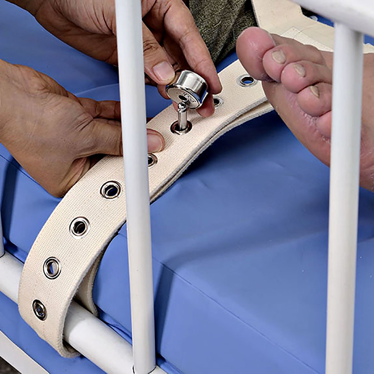 Adjustable T-Type Magnetic Limb Holder for Hospital Beds - Secure Patient Positioning - Ideal for Physical Therapy, Rehabilitation & Home Care Use