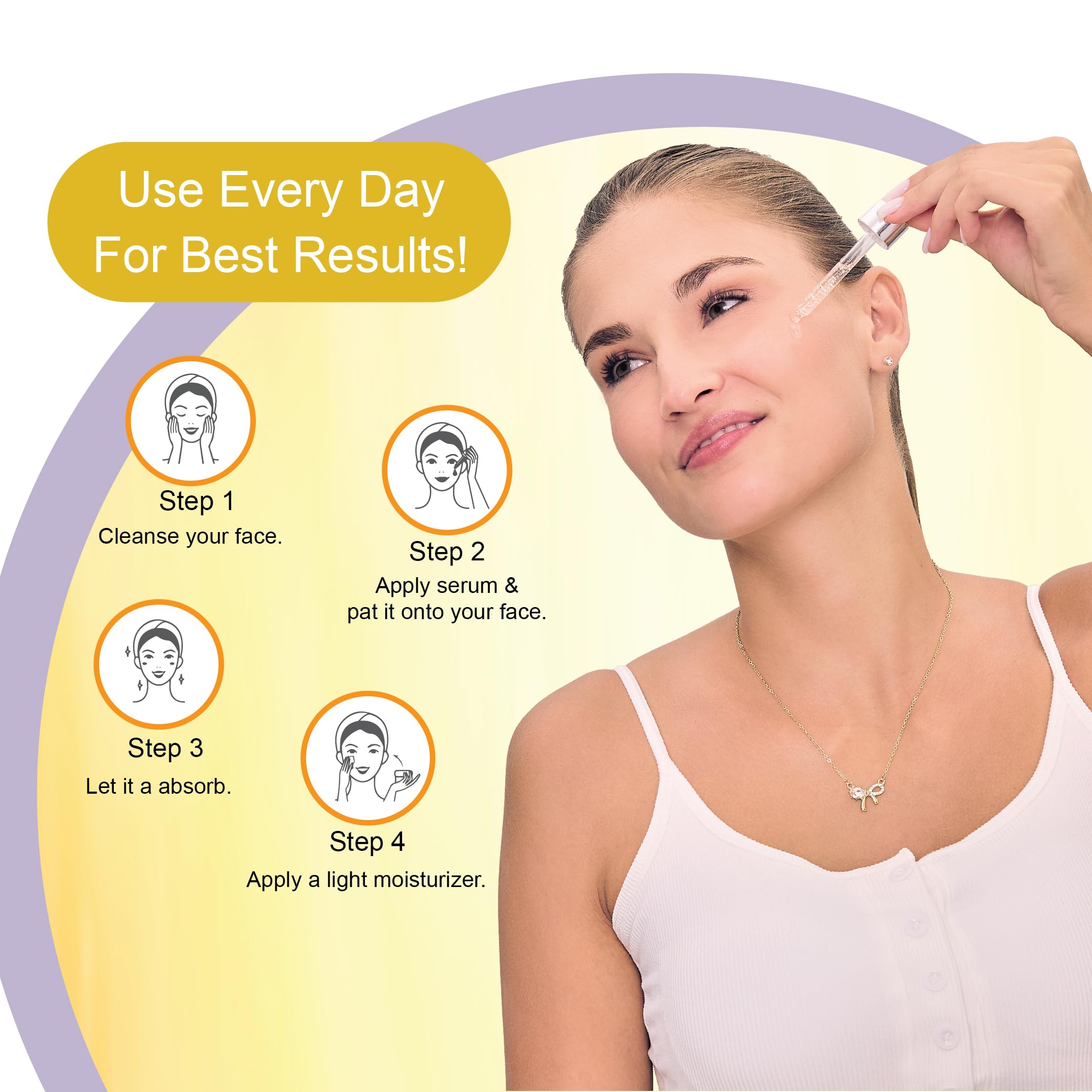 DR.Rashel Ubtan Face Serum - Pore Minimizing & Anti-Aging Treatment for Glowing Skin | Brightening Serum for Men & Women | Perfect for Daily Skincare Routine & Nighttime Regimen
