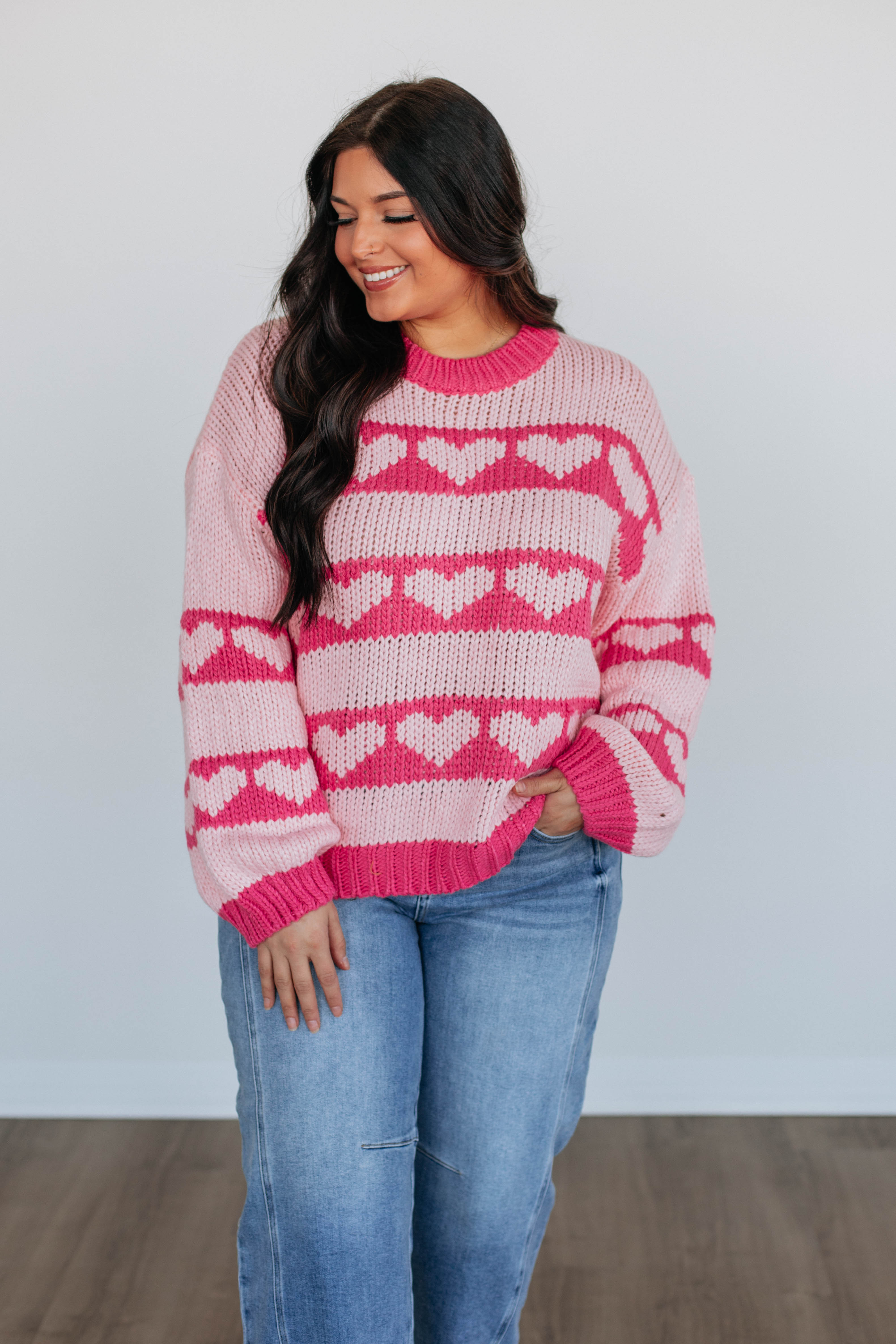 Captured My Love Sweater - Cozy Knit Pullover for Women | Perfect for Date Nights & Casual Outings