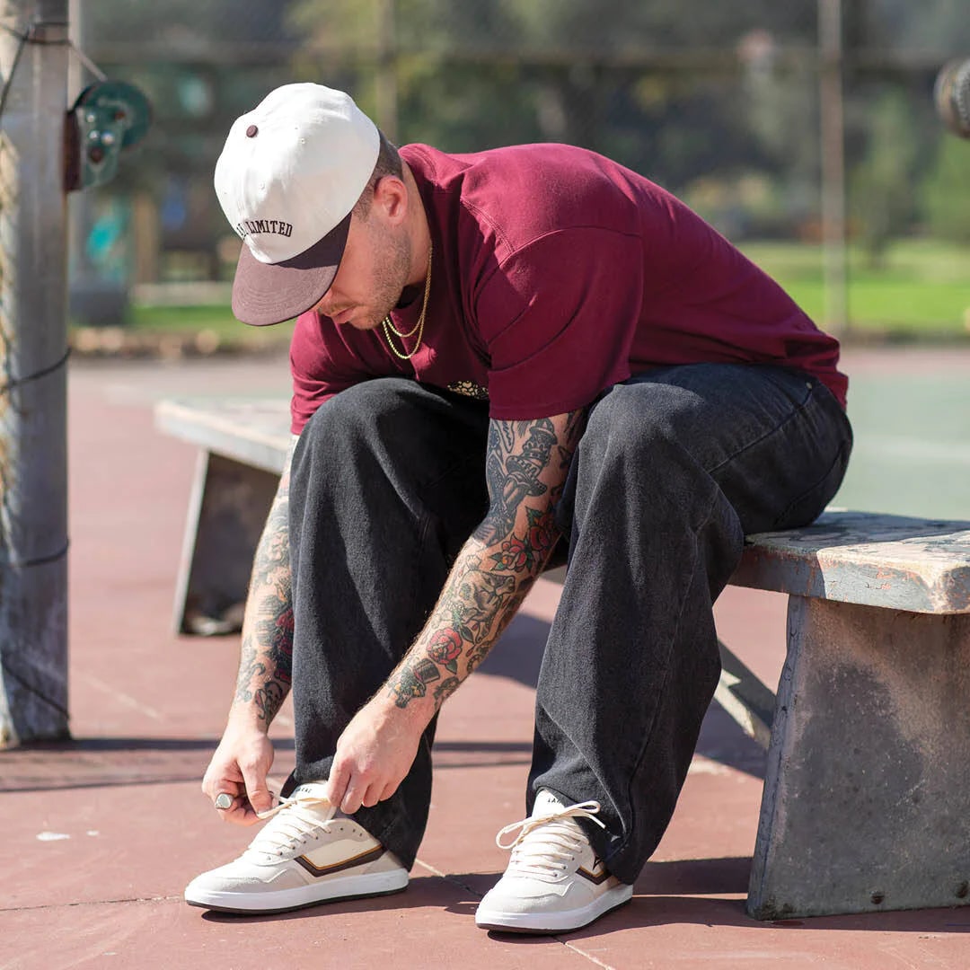 Lakai Terrace Cream Suede Skate Shoes - Men's Classic Casual Sneakers for Streetwear & Skateboarding | Perfect for Urban Fashion and Daily Wear