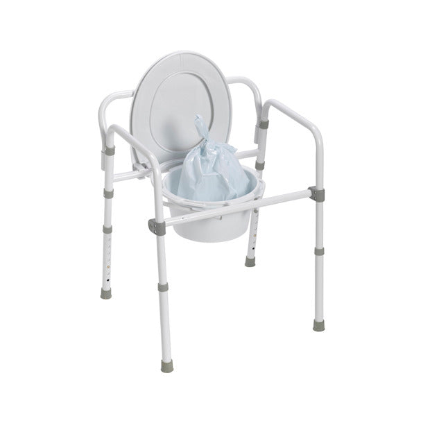 Disposable Commode Pail Liners - Leak-Proof & Odor Control for Bedside Toilets - Ideal for Home Care, Elderly & Post-Surgery Use