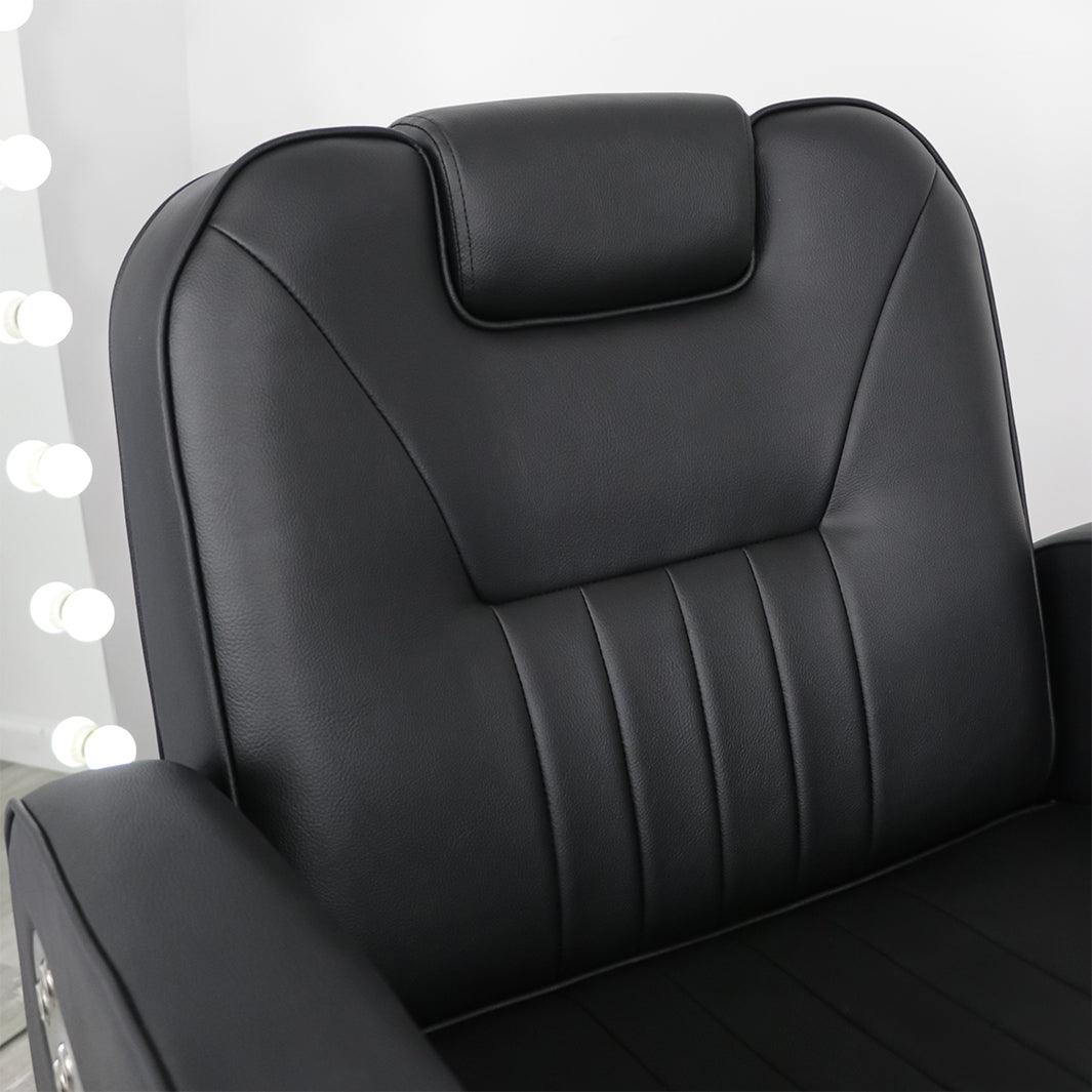 EVANDER Professional Electric Barber Chair for Salon & Home Use - Adjustable Hydraulic Styling Chair with Smooth Recline & Swivel - Perfect for Haircuts, Shaves & Styling