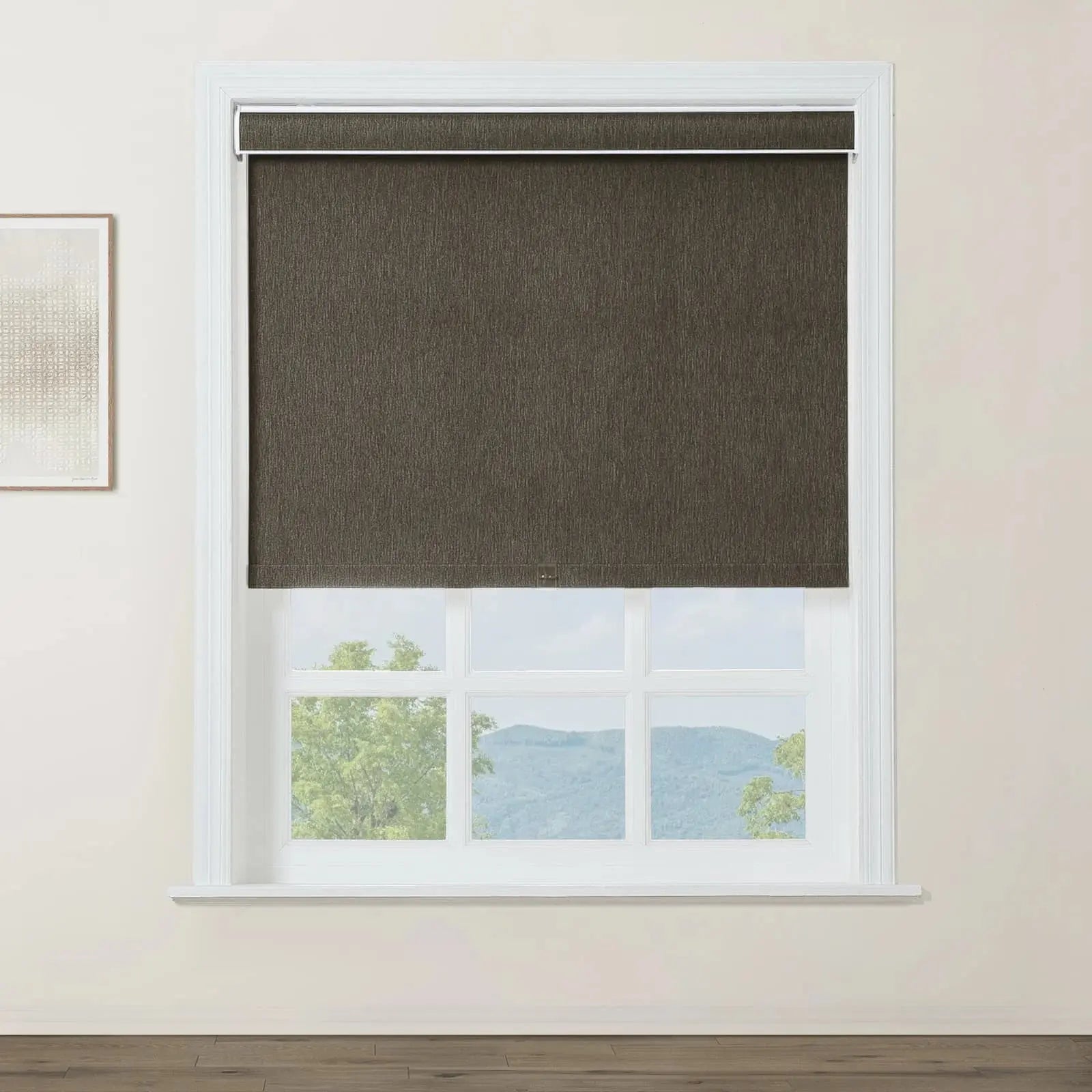 Alvin Boutique Blackout Cordless Roller Shades - Light Blocking Window Coverings for Bedroom, Nursery & Home Office
