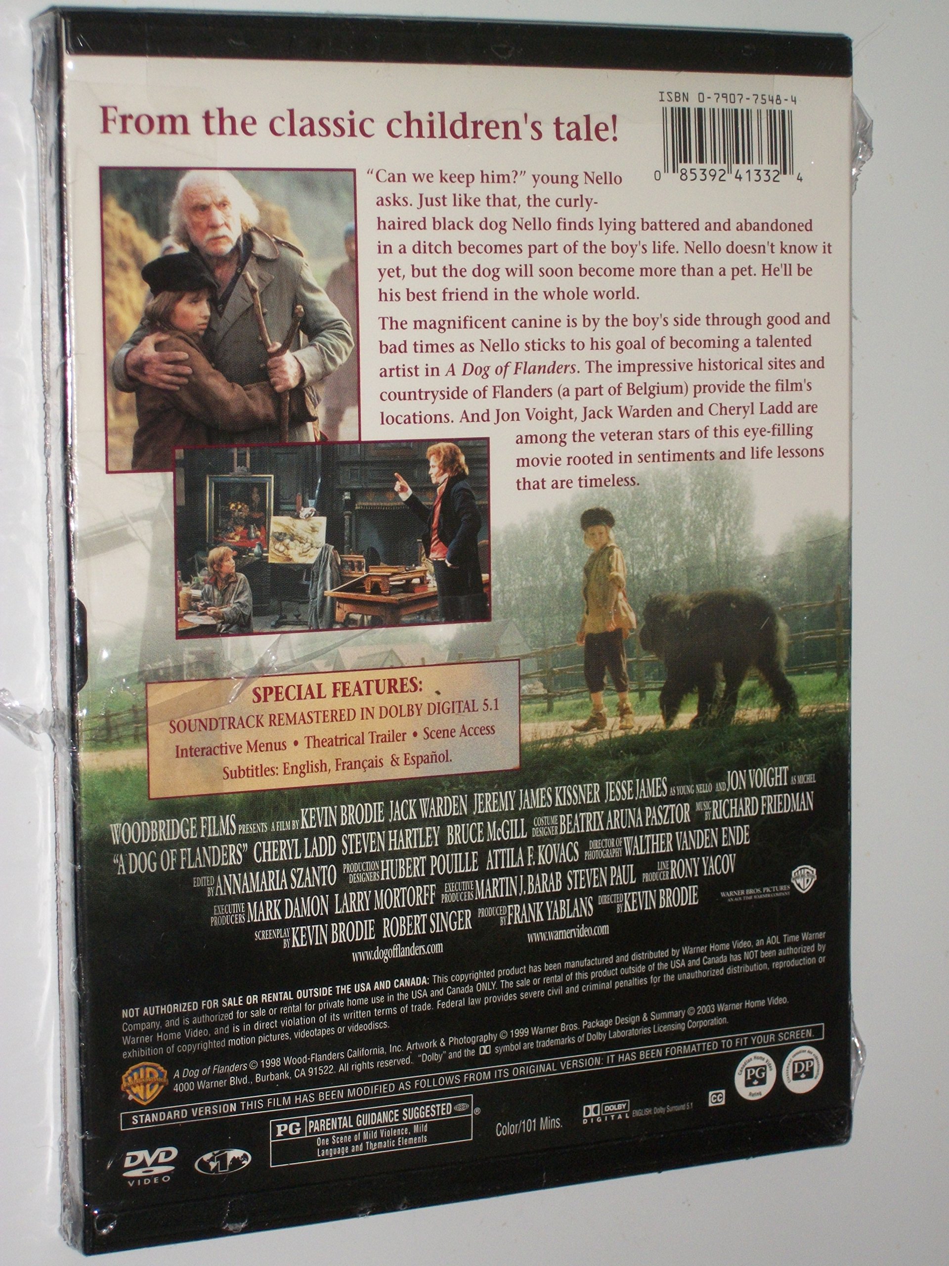A Dog of Flanders DVD - Classic Family Movie for Kids & Adults, Perfect for Movie Nights & Educational Screenings