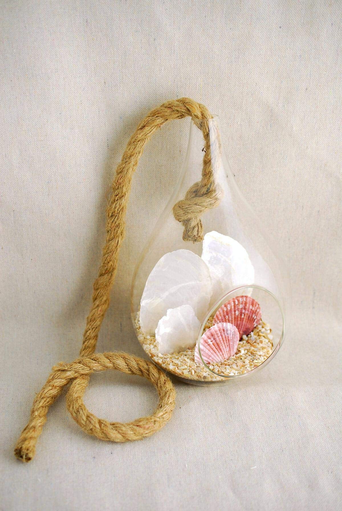 Hanging Glass Terrarium 9 Inch - Geometric Planter for Succulents, Air Plants & Home Decor | Perfect for Indoor Gardens, Wedding Centerpieces & Boho Room Decor