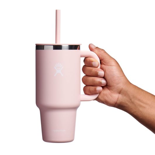 32oz All Around™ Travel Tumbler with Lid & Straw - Insulated Stainless Steel Vacuum Cup - Keeps Drinks Hot/Cold for Hours - Perfect for Coffee, Hiking, Gym & Office Use