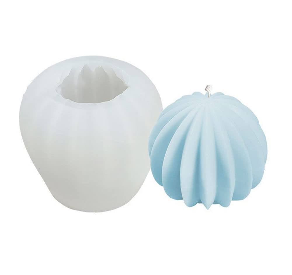 Ovatt 3D Food Grade Silicone Candle Mold - Sector Shape for DIY Crafts, Soap Making, Candles & Chocolate - Perfect for Home Decor, Wedding Favors & Gift Making